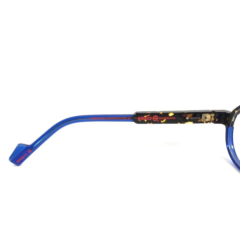 Etnia Barcelona Eyeglasses Frames CHROMA N43 HVBL Havana Blue Oval 48-20-140